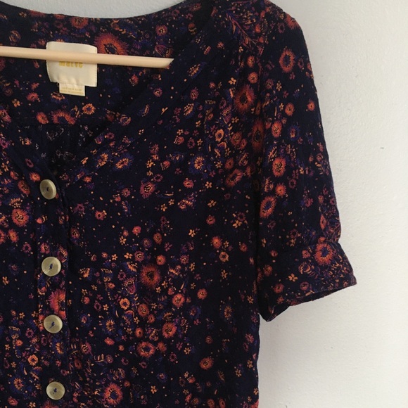 Maeve Floral Button Up Blouse - Picture 2 of 2